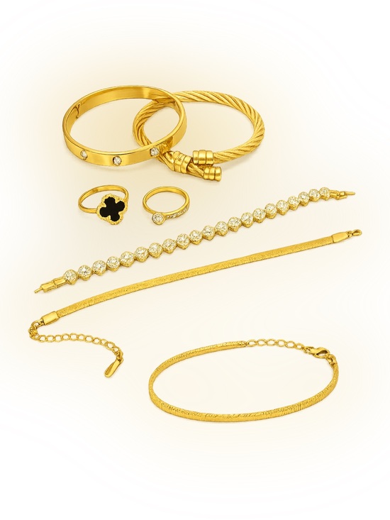 Jewelry - 6 pcs Boutique Gold-Plated Jewelry Bundle